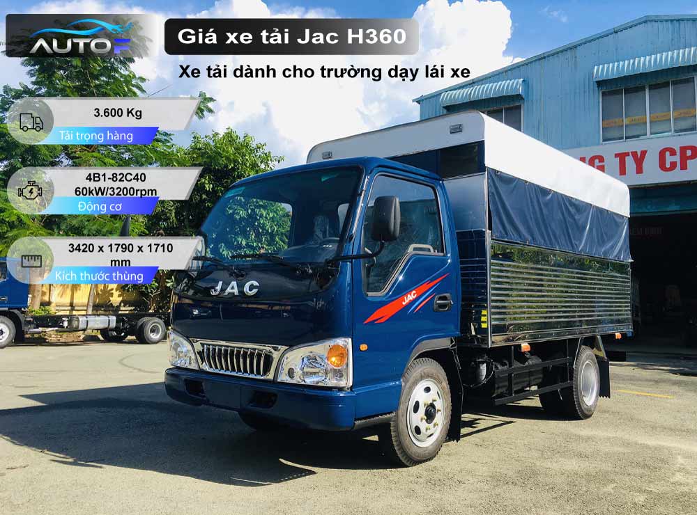 Jac H360 (3.6 tấn - 3.4 mét): Giá bán xe tải dành cho trường dạy lái